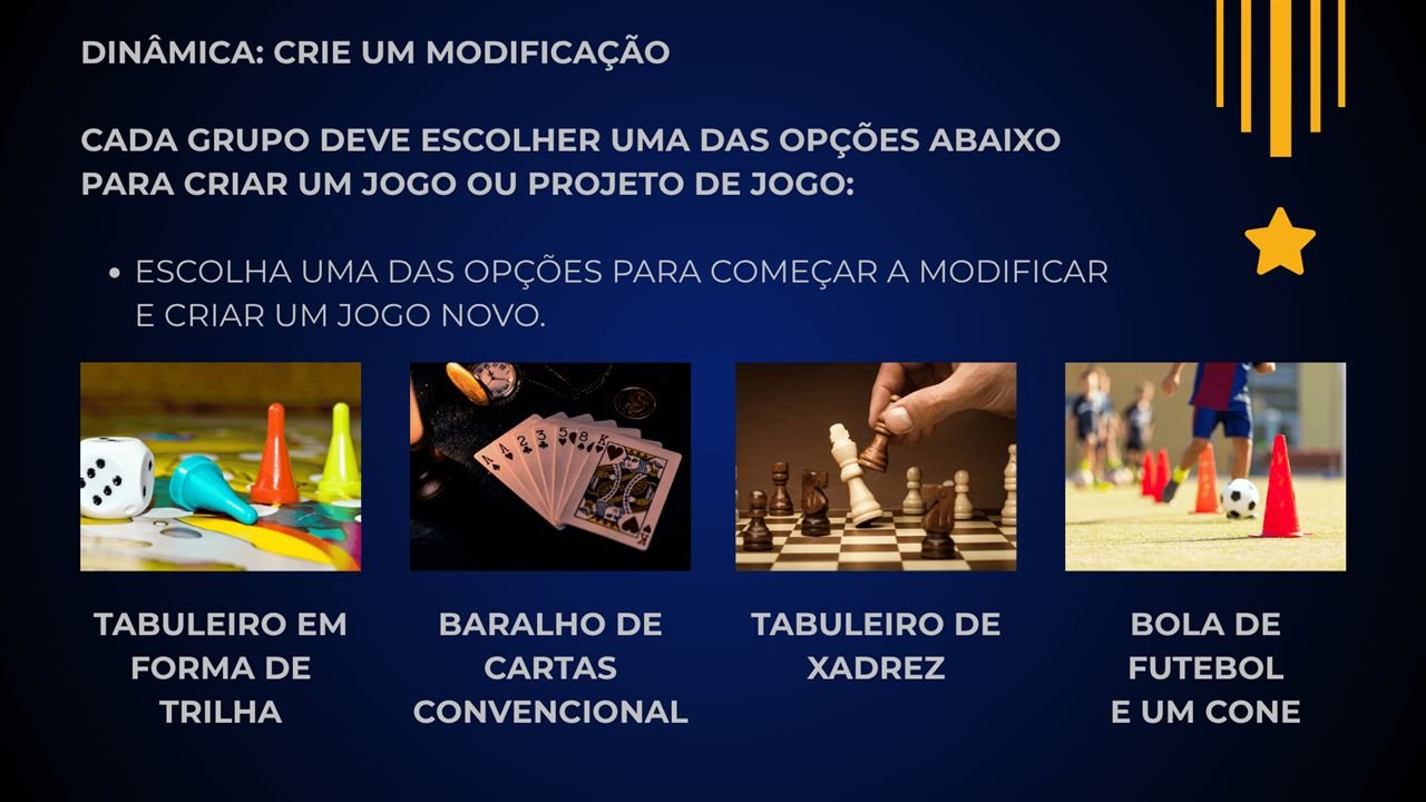 Slide: dinâmica crie uma modificação
